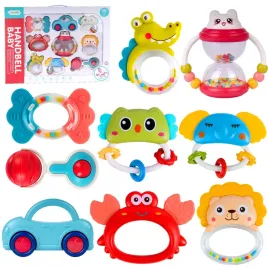 grzechotki-gryzaki-zwierzatka-zestaw-grzechotek-9szt