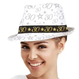 kapelusz-30-urodziny-fedora-bialy-guirca