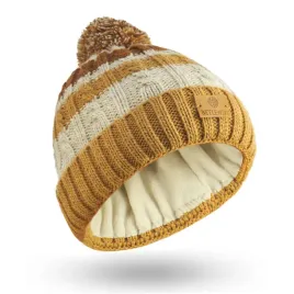 betlewski-bezowa-czapka-dla-dzieci-ciepla-podszyta-polarem-beanie-pompon