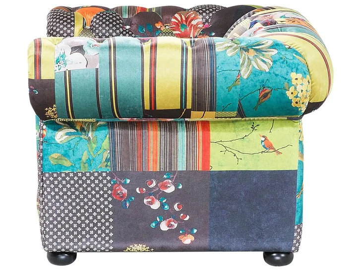 fotel-patchwork-zielono-zolty-chesterfield