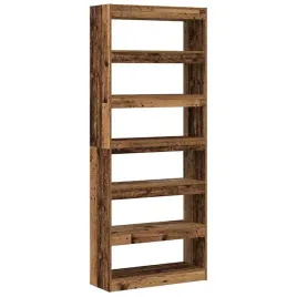 szafka-na-ksiazki-z-polka-stare-drewno-80-x-30-x-198-cm