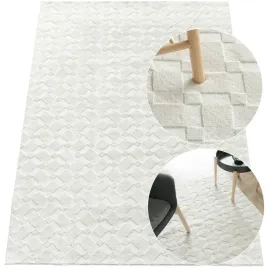 dywan-bezowy-do-salonu-sypialni-soft-pluszowy-miekki-wzor-3d-160x220cm