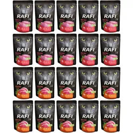 dolina-noteci-rafi-dla-kota-mix-saszetka-20x100g-kaczka-cielecina-bez-zboz