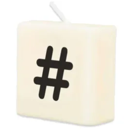 swieca-literki-i-znaki-hashtag-bialy-pd-party-40x20-mm