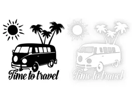 naklejka-time-to-travel-na-samochod-kemping-camper-kolor