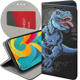 etui-z-klapka-do-huawei-p8-lite-wzory-dinozaury-reptilia-prehistoryczne