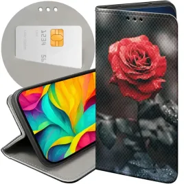 etui-z-klapka-do-oppo-a78-4g-wzory-roza-z-roza-rose-futeral-pokrowiec-case