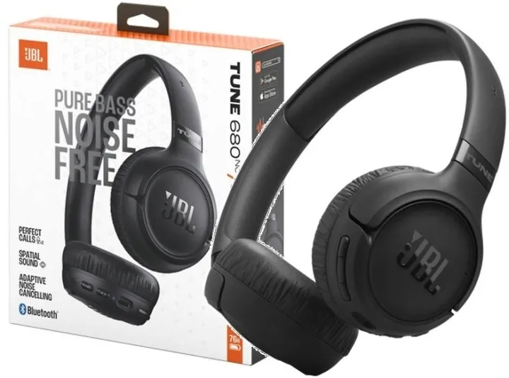 JBL Tune 680NC - bezprzewodowe słuchawki nauszne ANC 76H Bluetooth 6.0