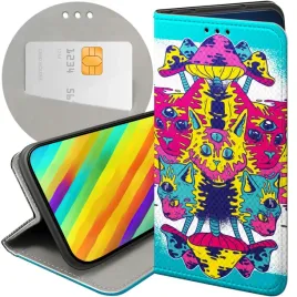 etui-z-klapka-do-motorola-moto-40-edge-wzory-psycho-lsd-psychodelic-grzybki