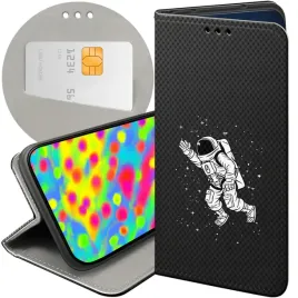 etui-z-klapka-do-motorola-moto-g54-5g-wzory-astronauta-kosmonauta-rakieta