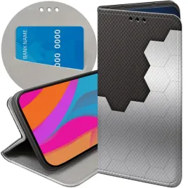 etui-z-klapka-do-motorola-moto-g54-5g-wzory-szare-metallic-grey-futeral