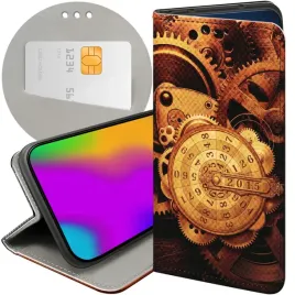 etui-z-klapka-do-motorola-moto-g54-5g-wzory-zegary-czas-zegarmistrz-case