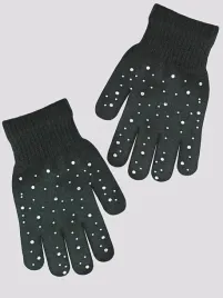 rekawiczki-dziewczece-pieciopalczaste-diamenty-grafit-noviti-18cm