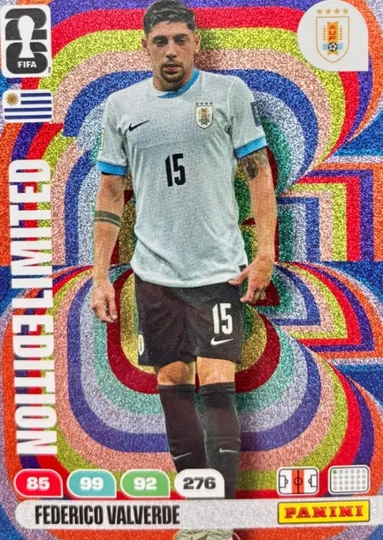 PANINI FIFA WORLD CUP 2026 karty piłkarskie LIMITED FEDERICO VALVERDE