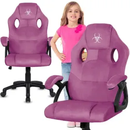 fotel-gamingowy-obrotowy-gracza-welurowe-fioletowe-krzeslo-do-biurka-ucznia