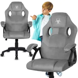 fotel-gamingowy-obrotowy-gracza-welurowe-szare-krzeslo-do-biurka-ucznia