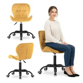 krzeslo-obrotowe-do-biurka-ucznia-gabinetu-musztardowe-welurowe-lugano-pro