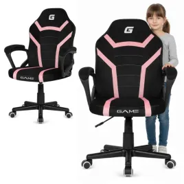 fotel-obrotowy-gamingowy-biurowy-krzeslo-do-biurka-welur-czarno-rozowy