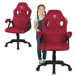 fotel-gamingowy-obrotowy-regulowany-krzeslo-do-biurka-ucznia-bordowy