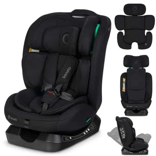 FOTELIK SAMOCHODOWY PRZÓD TYŁ RWF 40-150CM 0-36KG LIONELO AART I-SIZE