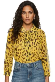 body-damski-desigual-valentina-zolta-w-czarne-centki-z-dlugim-rekawem