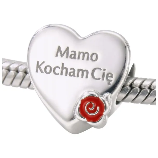 KOCHAM CIĘ MAMO charms prezent na dzień mamy