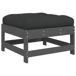 podnozek-ogrodowy-z-poduszka-szary-lite-drewno-sosnowe