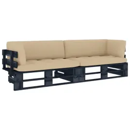 sofa-2-osobowa-z-palet-z-poduszkami-czarna-drewno-sosnowe