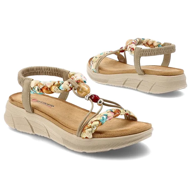 sandaly-artiker-58c0001-beige-wzor-dominujacy-bez-wzoru