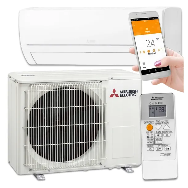 Klimatyzacja ścienna MITSUBISHI HR35 3,4kW 40m2 WIFI WYDAJNA KLIMATYZACJA