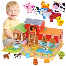 zabawka-drewniana-farma-zwierzeta-stajnia-wies-18el-klocki-drewno