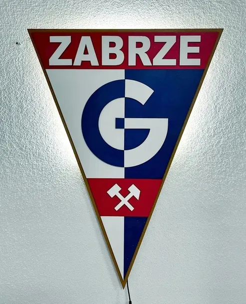 Herb Górnik Zabrze 3D z Podświetleniem LED