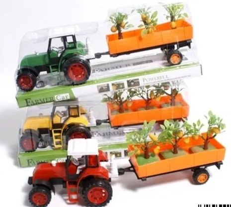 traktor-z-przyczepa-30x10x10cm-stan-nowy