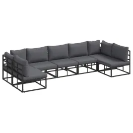 zestaw-sof-na-ogrod-z-poduszka-7-szt-czarny-aluminium