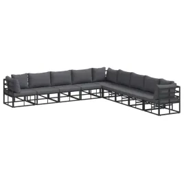 zestaw-sof-na-ogrod-z-poduszka-9-szt-czarny-aluminium