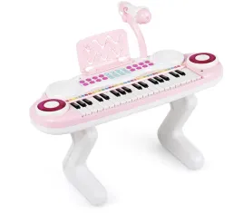 pianino-dla-dzieci-keyboard-organy-do-grania-rozowe