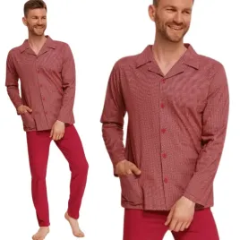 pizama-meska-rozpinana-bawelna-dluga-polska-jakosc-taro-richard-2636-xxl