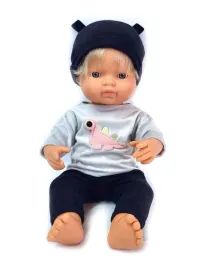 ubranko-dla-lalek-koplet-bluzka-getry-czapka-miniland-32-38-cm-kolory