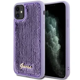 etui-guess-sequin-script-metal-do-iphone-11-fioletowe