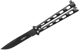 noz-motylek-balisong-bsh-spear-point-420-latch-black-n497b