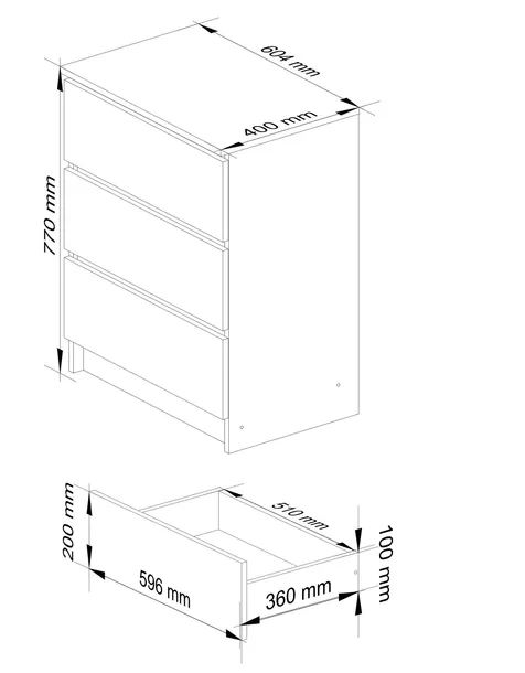 komoda-k60-3sz-clp-olcha