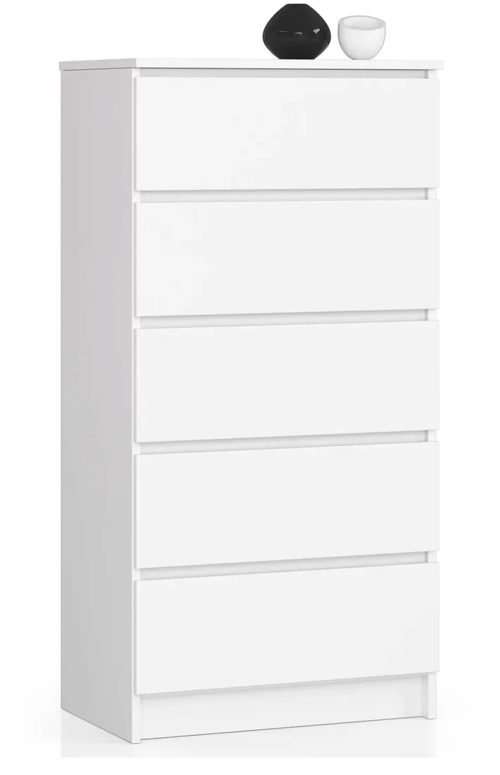komoda-k60-5sz-clp-bialy