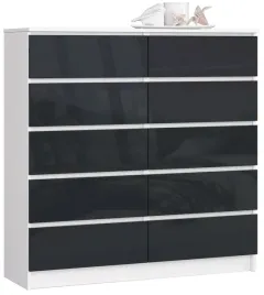 komoda-k120-10sz-clp-grafit-polysk