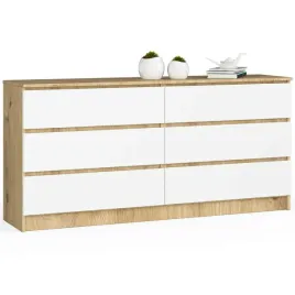 komoda-k160-6sz-clp-dab-artisan-bialy