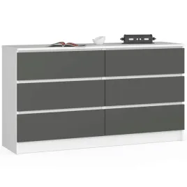komoda-k-140-cm-6-szuflad-biala-grafit-szary