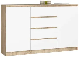 komoda-k160-2d-4sz-clp-dab-sonoma-bialy