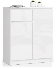 komoda-k80-2d-1sz-clp-bialy-polysk