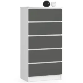 komoda-k60-5sz-clp-bialy-szary