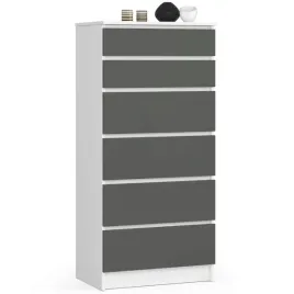 komoda-k60-6sz-clp-bialy-szary