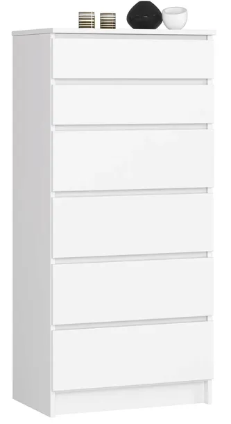 komoda-k60-6sz-clp-bialy